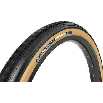 Plášť na kolo Panaracer GravelKing Semi Slick+ TLR 28" 700x30 černá/hnědá (Plášt Panaracer 700x30 GRAVELKING SS+ TLR černá/hnědá 120TPI)