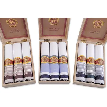 Látkový kapesník Etex Pánský kapesník doutník světlý 3 ks mix barev