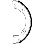 Sada brzdových čelistí, parkovací brzda HELLA H9465N