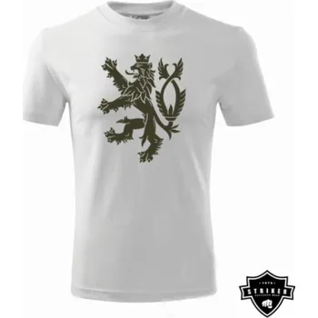 Chlapecké tričko Triko dětské Striker Český lev - bílé, 10-12 let