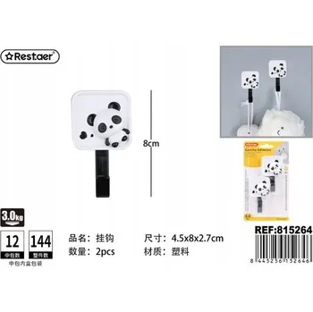 Věšák Roztomilé samolepicí háčky ve tvaru pandy