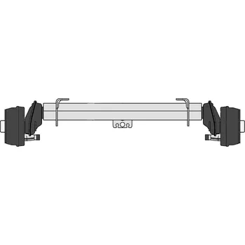 Přívěs Náprava AL-KO Compact B 850-5 (900 kg) a= 570 mm, c=1115 mm, 1637, 100x4