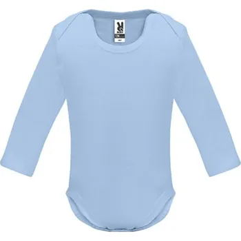 Kojenecké body s dlouhým rukávem Roly Honey - modré, 3 měsíce