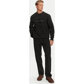 Pánské oblečení Calvin Klein Jeans Mikina Chenille J30J326144 Černá Regular Fit S