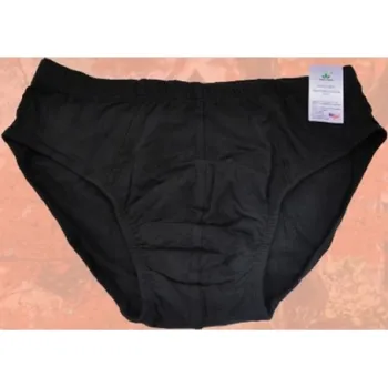 Kalhotky GreenWorld Slipy pánské bavlněné s turmalínem - černé, XS