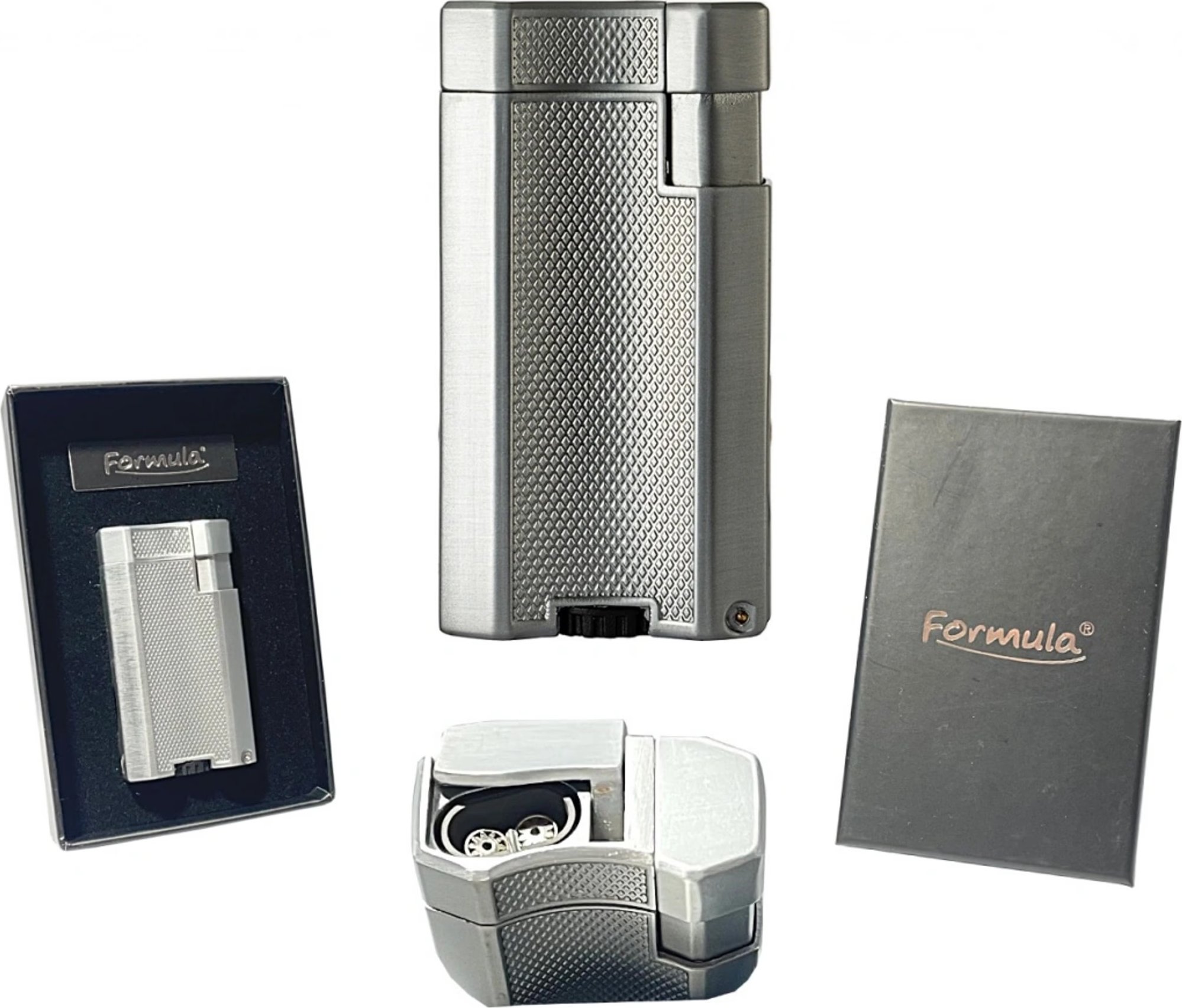 Doutníkový zapalovač tryskový - stříbrný