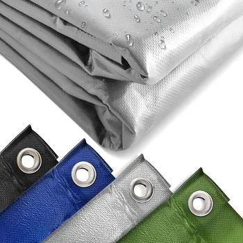 Krycí plachta JAGO Plachta 650 g/m², hliníková oka, šedá, 4 x 5 m