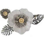 Kovová nástěnná dekorace Edy 74,9x47,6 cm šedá