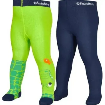 dětské bavlněné punčocháče 2ks v balní Playshoes dino duha