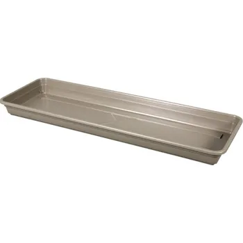 Podmiska Podmiska pod truhlík LOBELIA plastová 40cm, hnědošedá