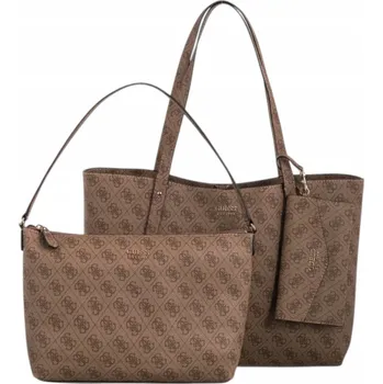 Kabelka Guess shopper kabelka eko kůže hnědá