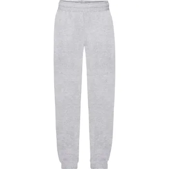 Chlapecké tričko Tepláky dětské Fruit of the Loom Classic Cuff Jog Pants - šedé, 116