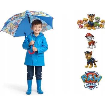 Deštník Paw Tlapková patrola DEŠTNÍK PRO CHLAPCE - DĚTSKÝ DEŠTNÍK S motivem Tlapkové patroly