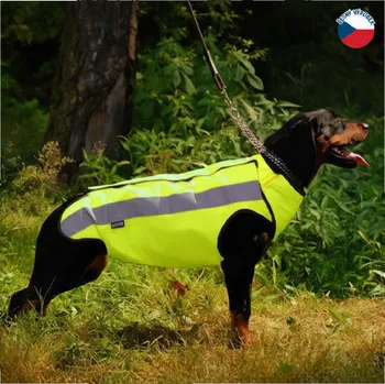 Obleček pro psa ZÁHOŘÍ Rudel Ochranná vesta pro psy žlutá Velikost: M