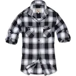 Košile dámská Brandit Amy Flanell - černá-bílá, S
