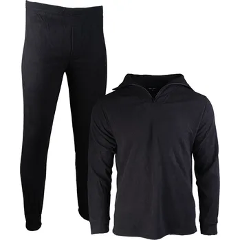 Komplet Thermofleece s límečkem - černý, 3XL