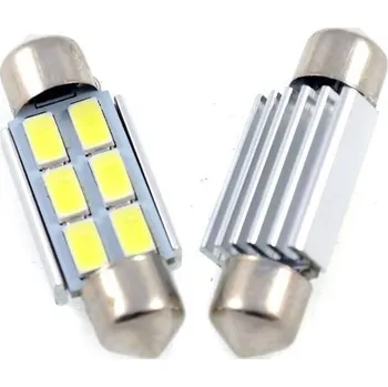 Povinná bezpečnostní výbava Interlook Auto LED žárovka C5W 6 SMD 5630 CAN BUS 31 mm