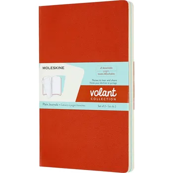 Kancelář Moleskine, Nelinkované sešity Moleskine Volant L oranžové a modré 2 ks - Formadore