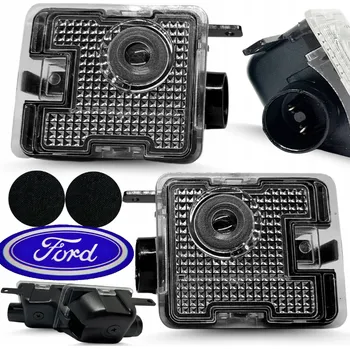 Autodoplněk Interlook ML-FD2 | LED projektor s logem namontovaný v bočním zrcátku | Hologram FORD KUGA MONDEO FOCUS S-MAX Vítejte logo