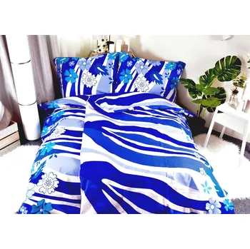 Povlečení Aaryans bavlněné povlečení Linda modré 140x200/70x90cm