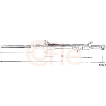 Spojkové lanko Tazne lanko, ovladani spojky, 1202.1