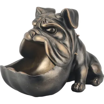 Dekorační mísa BULLDOG 30 CM bronzová