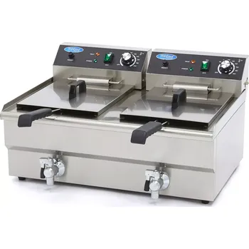 Kávovar Maxima Fritéza 2 x 16 l s vypouštěcím kohoutem - dvojitý koš | 09365011