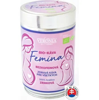 Káva Bezkofeínová BIO káva Veronia Femina zrnková