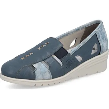 Dámské mokasíny Dámské mokasíny RIEKER L5358-12 modrá S6 43