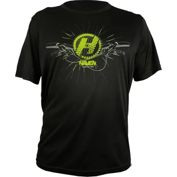 Cyklistické oblečení Dres pánský s krátkým rukávem Haven Navaho II Short - černý-zelený, 3XL