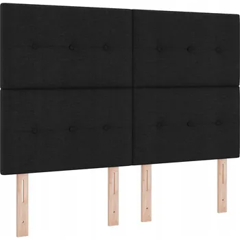 VidaXL Čelo postele s čelo Černá 160 cm textil