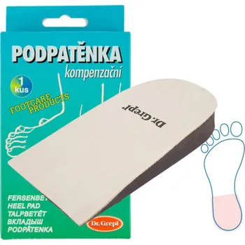 Vložka do bot Kompenzační podpatěnka Dr. Grepl 8 mm - béžová, 35-40