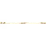 Zlatý náramek s perličkami