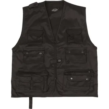 Pánská vesta Vesta JAGD na lov nebo rybaření - černá, 3XL