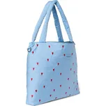 STUDIO NOOS Přebalovací taška Diaper Puffy - Light Blue Hearts