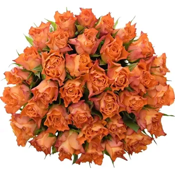 umělá květina Kytice 35 oranžových růží MARIYO! 35 cm