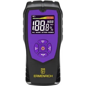 Měřič vlhkosti dřeva a stavebních materiálů Ermenrich Wett MW40