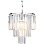 Brilagi LED Křišťálový lustr na řetězu MOZART 4× E14 40 W lesklý chrom
