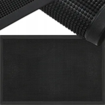 GUMOVÁ VENKOVNÍ ROHOŽKA PŘED DVEŘE 60x80 cm - VELKÁ ČISTICÍ PODLOŽKA S KOLÍKY