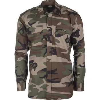 Pánská košile Košile Ripstop dlouhý rukáv - woodland, XL