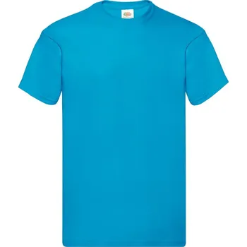 Chlapecké tričko Triko pánské Fruit of the Loom Original T - azurové, L