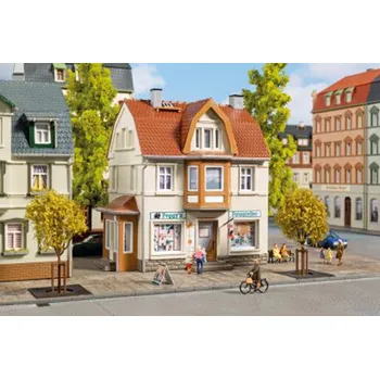 Modelová železnice městský dům s&nbsp;fotoateliérem Peggy Auhagen 12355