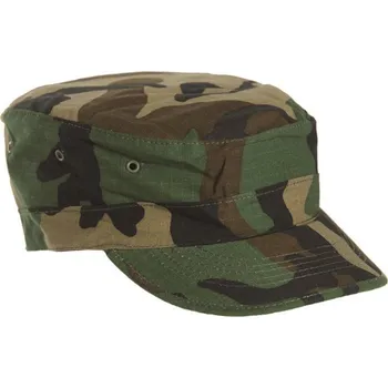 Kšiltovka US BDU polní čepice Mil-Tec Rip-Stop - woodland, XXL