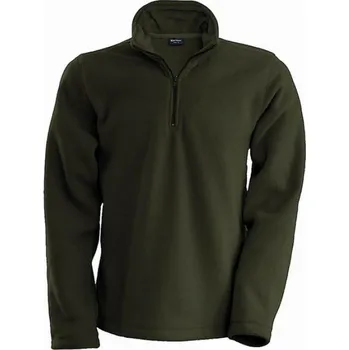 Chlapecké tričko Pánská fleecová mikina Kariban ENZO - olivová, M