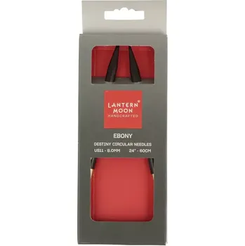 Jehlice KnitPro Lantern Moon kruhové fixní jehlice 60Cm 8mm (Lantern Moon’s Destiny circular knitting needles 60Cm 8mm)