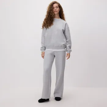 Dámské kalhoty Reserved - Tepláky se stahovacími lemy - světle šedá - 668GA-09M - 668GA-09M-L