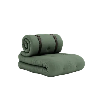 Křeslo KARUP Rozkládací zahradní křeslo BUCKLE UP OUT olivově zelené