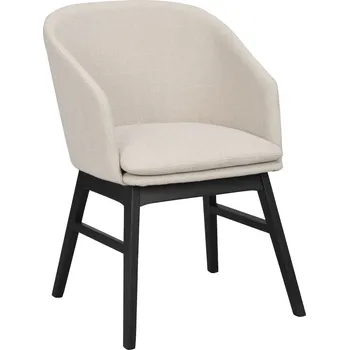 Jídelní židle Židle s područkami Windham | Béžové/černé