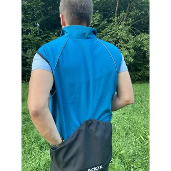 Pánská vesta PÁNSKÁ výcviková vesta PETROLEJ 4dox VÝPRODEJ - Velikost: M