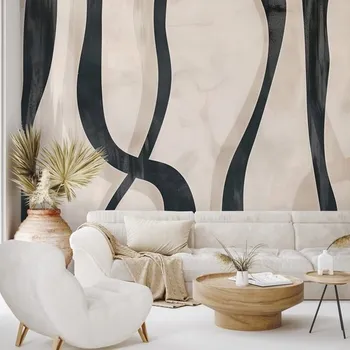 Tapeta Dovido Tapeta abstraktní černobílé linie